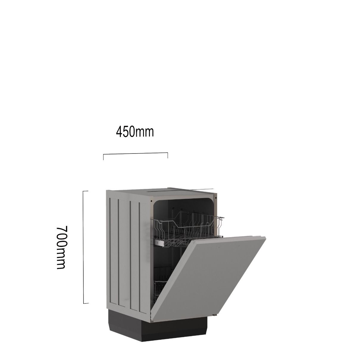 Electrolux 45 cm vaatwasser met front 45 x 70 cm main product photo