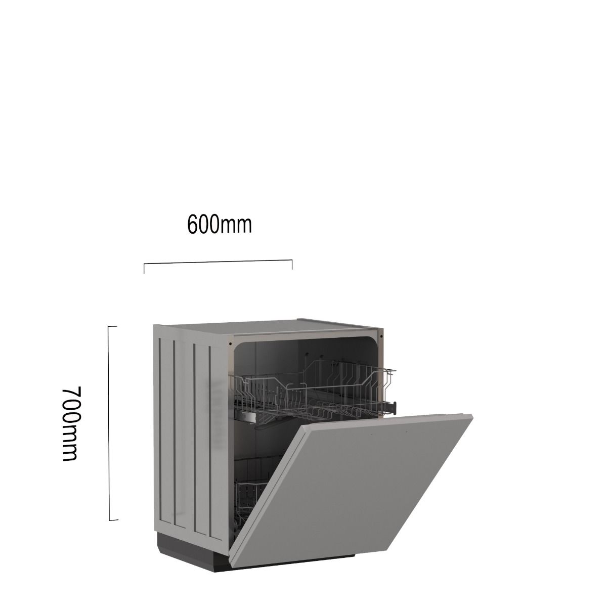 Siemens vaatwasser met front 60 x 70cm main product photo