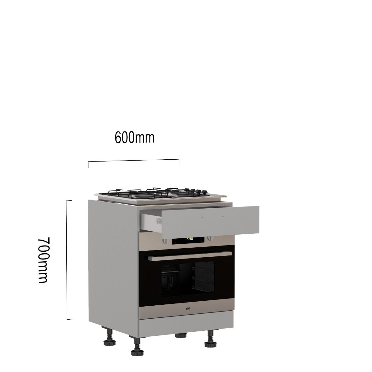 Onderkast 60 x 70 met Etna inductie-kookplaat main product photo