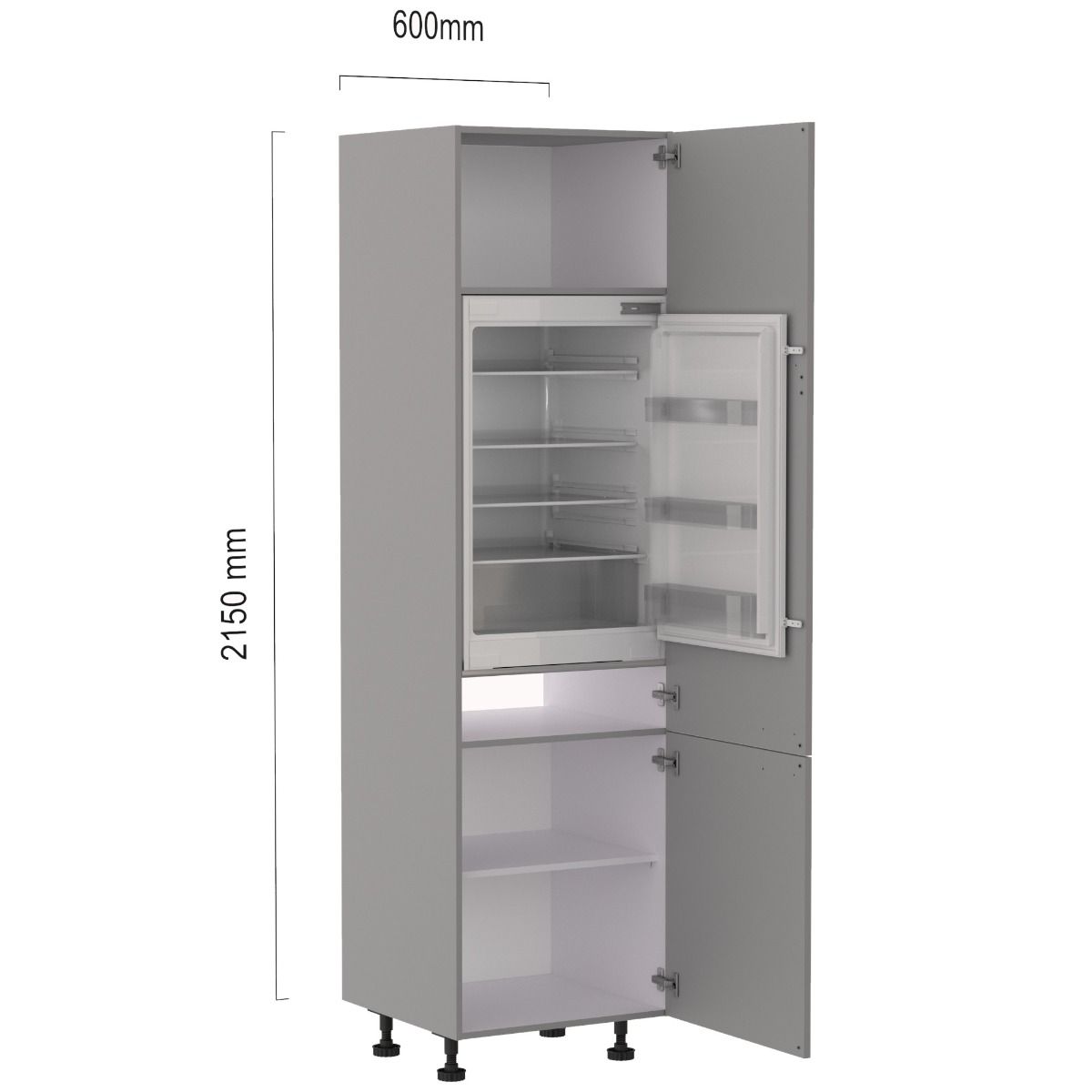 Ombouwkast 215cm voor koelkast 88cm main product photo