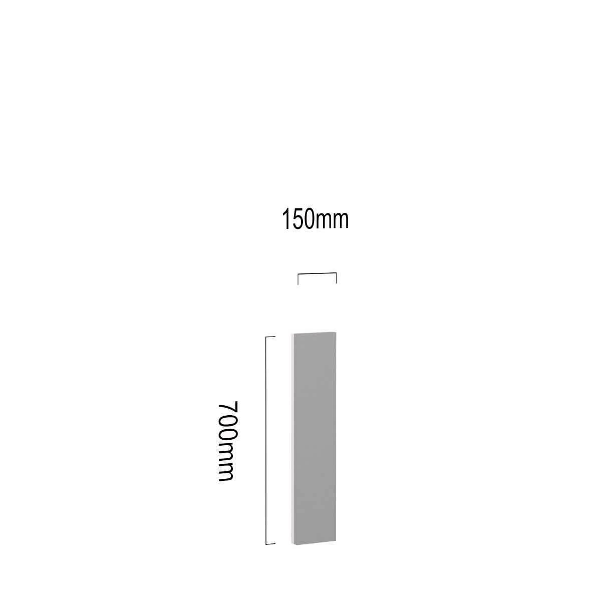 Frontvulpaneel 15 cm breed 70 cm hoog main product photo