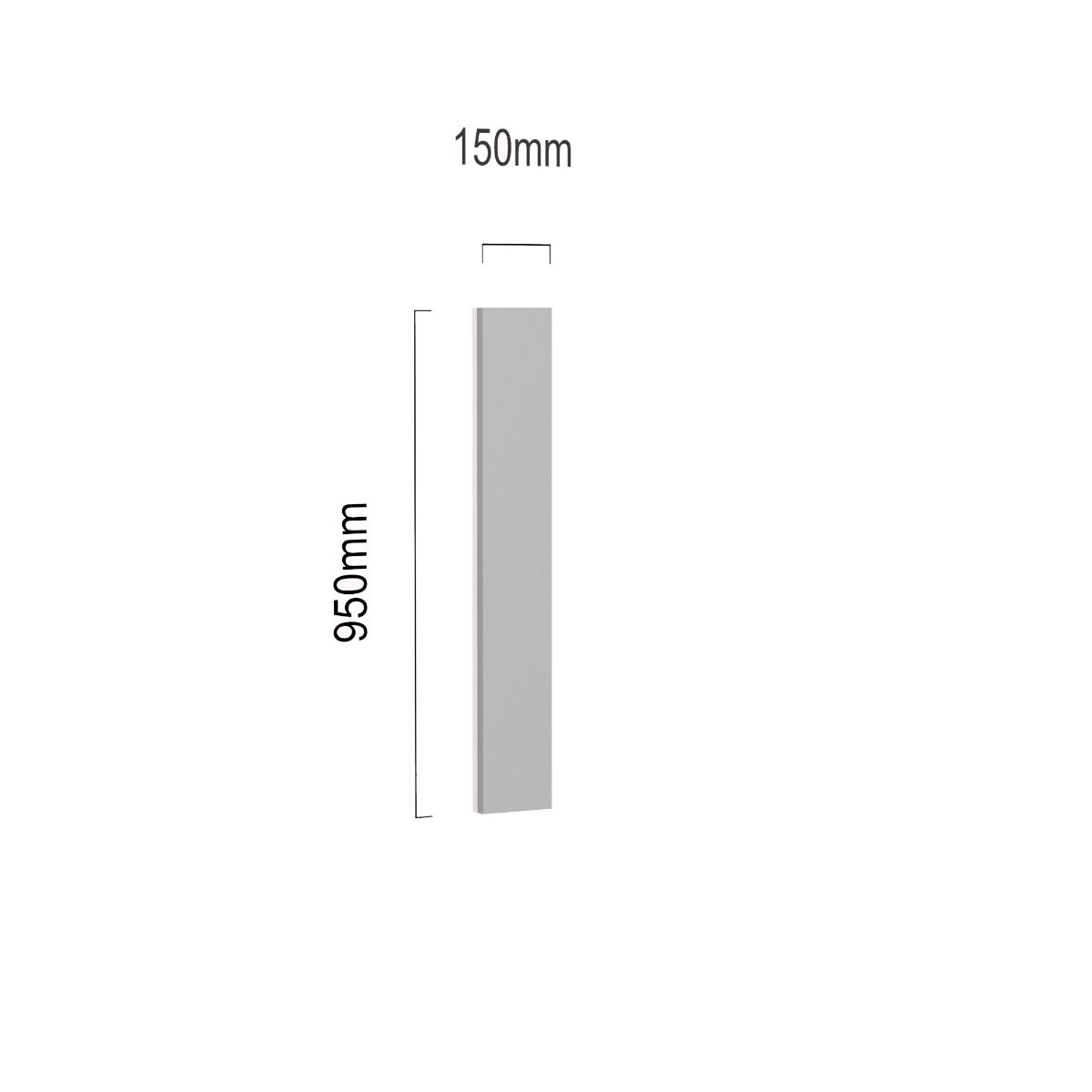 Frontvulpaneel 15 cm breed 95 cm hoog main product photo