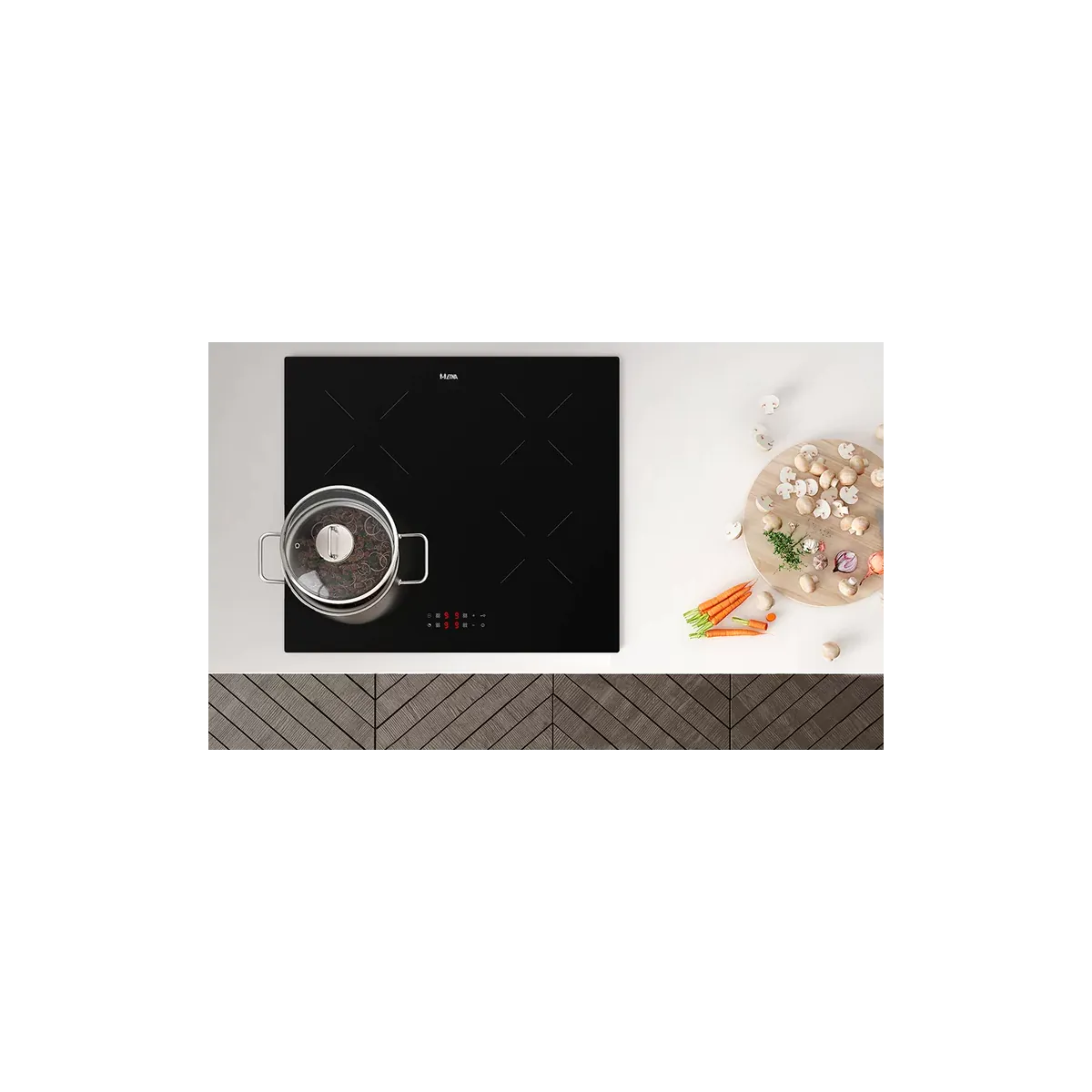 Etna 2-fasen inductie kookplaat met ladekast 60 cm Etna 2-fasen inductie kookplaat met ladekast 60 cm