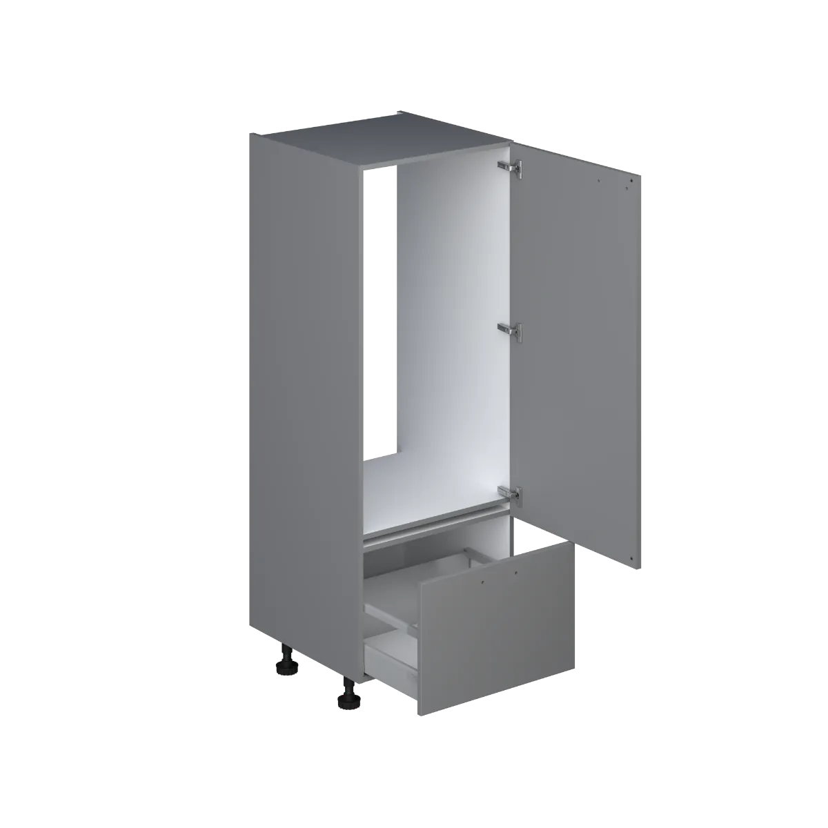 Ombouwkast 156cm voor koelkast nis 102cm 