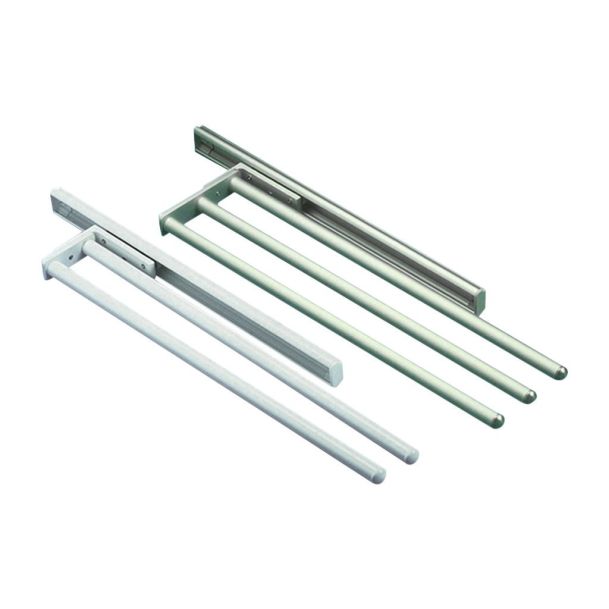 Handdoekdrager Aluminium 2 armig Handdoekdrager Aluminium 2 armig