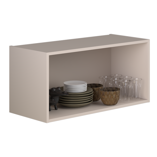 Open bovenkast 80 x 39 cm rompdikte 16 mm, kleur naar wens