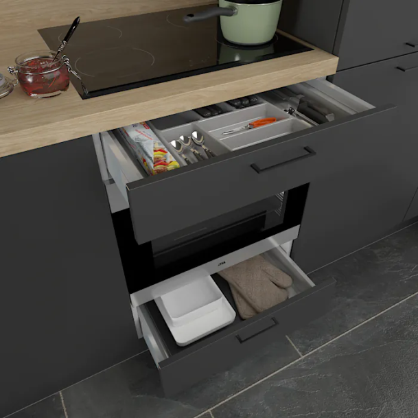 Voordeelset Electrolux inductie kookplaat en combi met kast 60 x 78 cm, kleur naar wens Voordeelset Electrolux inductie kookplaat en combi met kast 60 x 78 cm, kleur naar wens