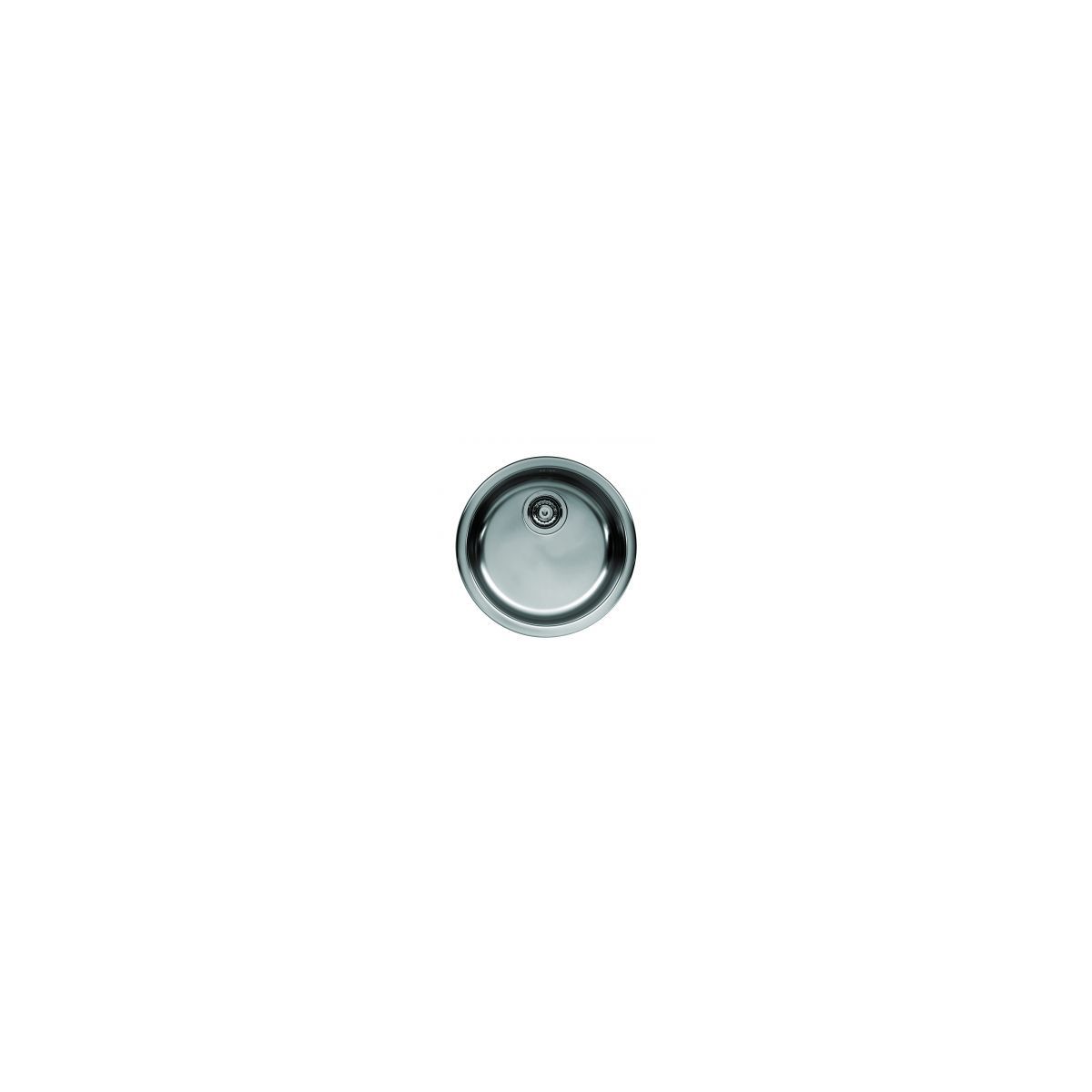 Spoelbak opbouw rvs rond met korfplug main product photo