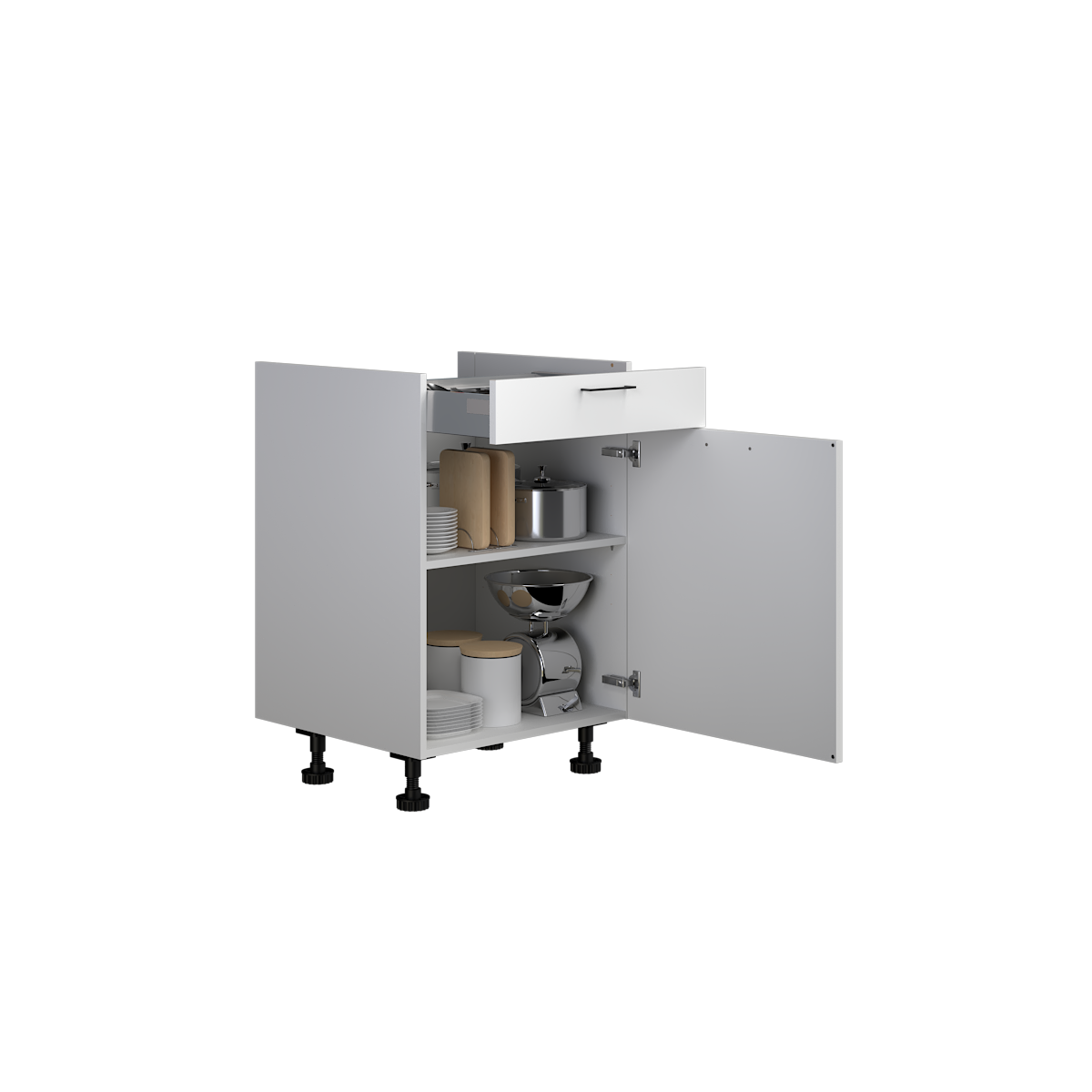 Kookplaatkast 60 x 78 cm met deur en lade main product photo