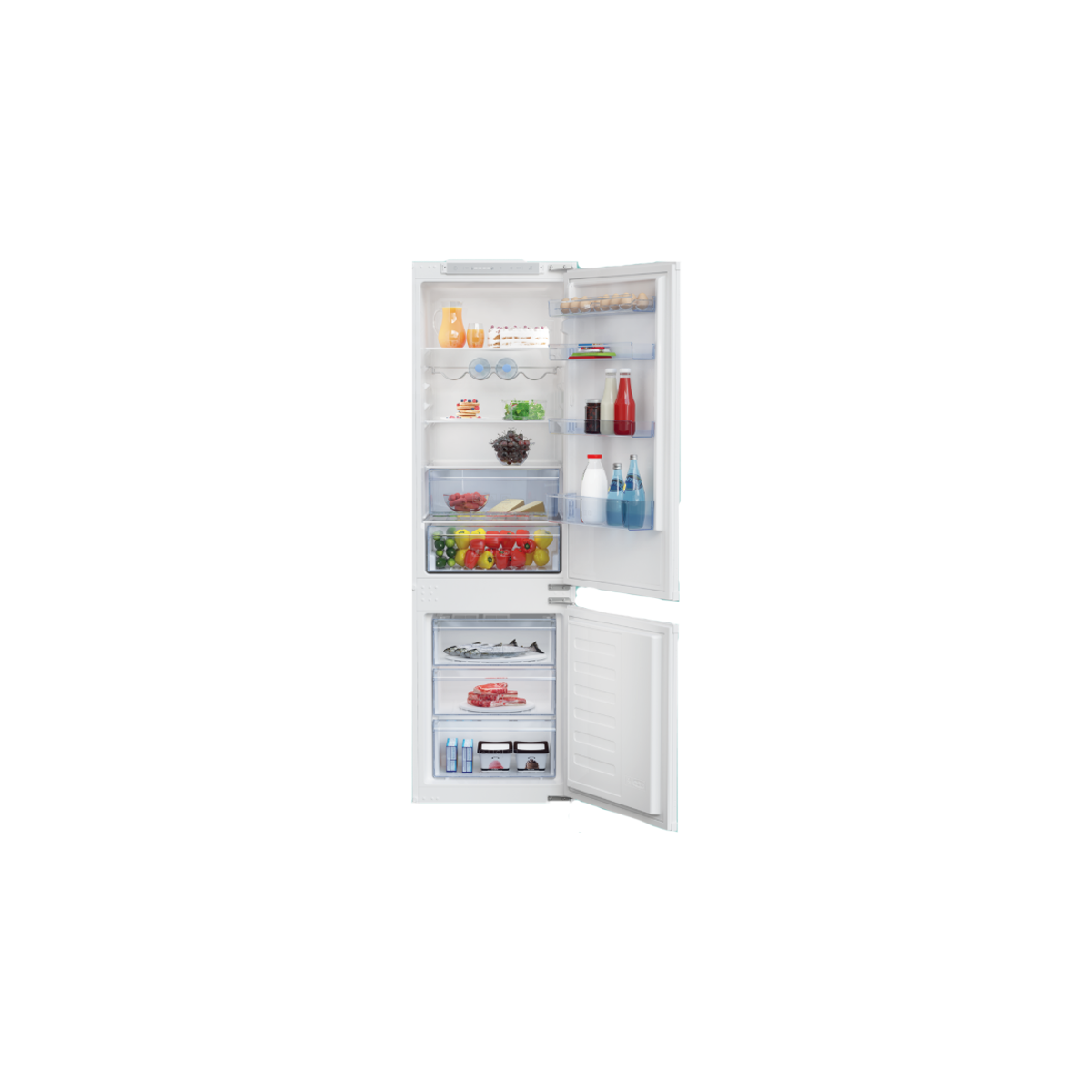 Beko BCSA285E4SN met 0° graden verslade main product photo