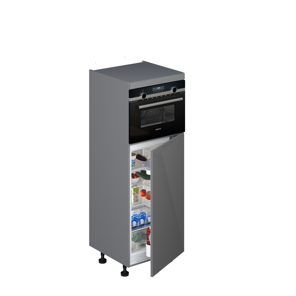 Voordeelset Siemens koelkast 102 cm & combi met kast 156 cm main product photo
