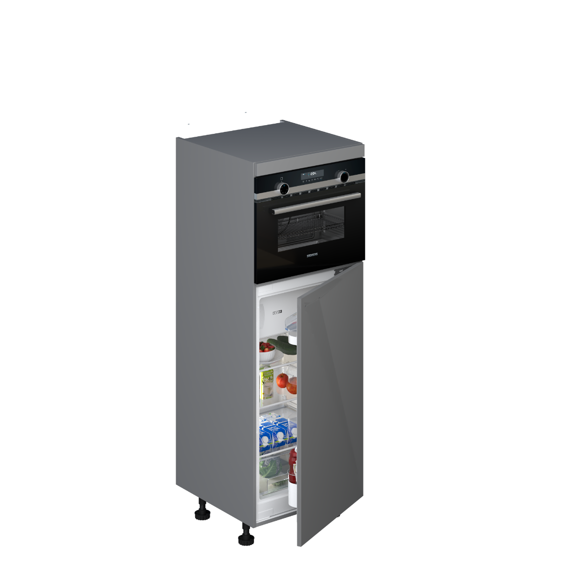 Voordeelset Siemens koelkast met vriesvak 102cm en combi met kast 156cm main product photo