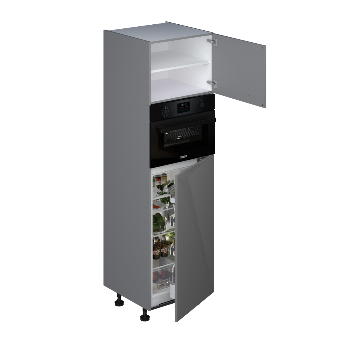 Voordeelset Electrolux 102 cm koelkast met vriesvak en combi met kast 195 cm main product photo