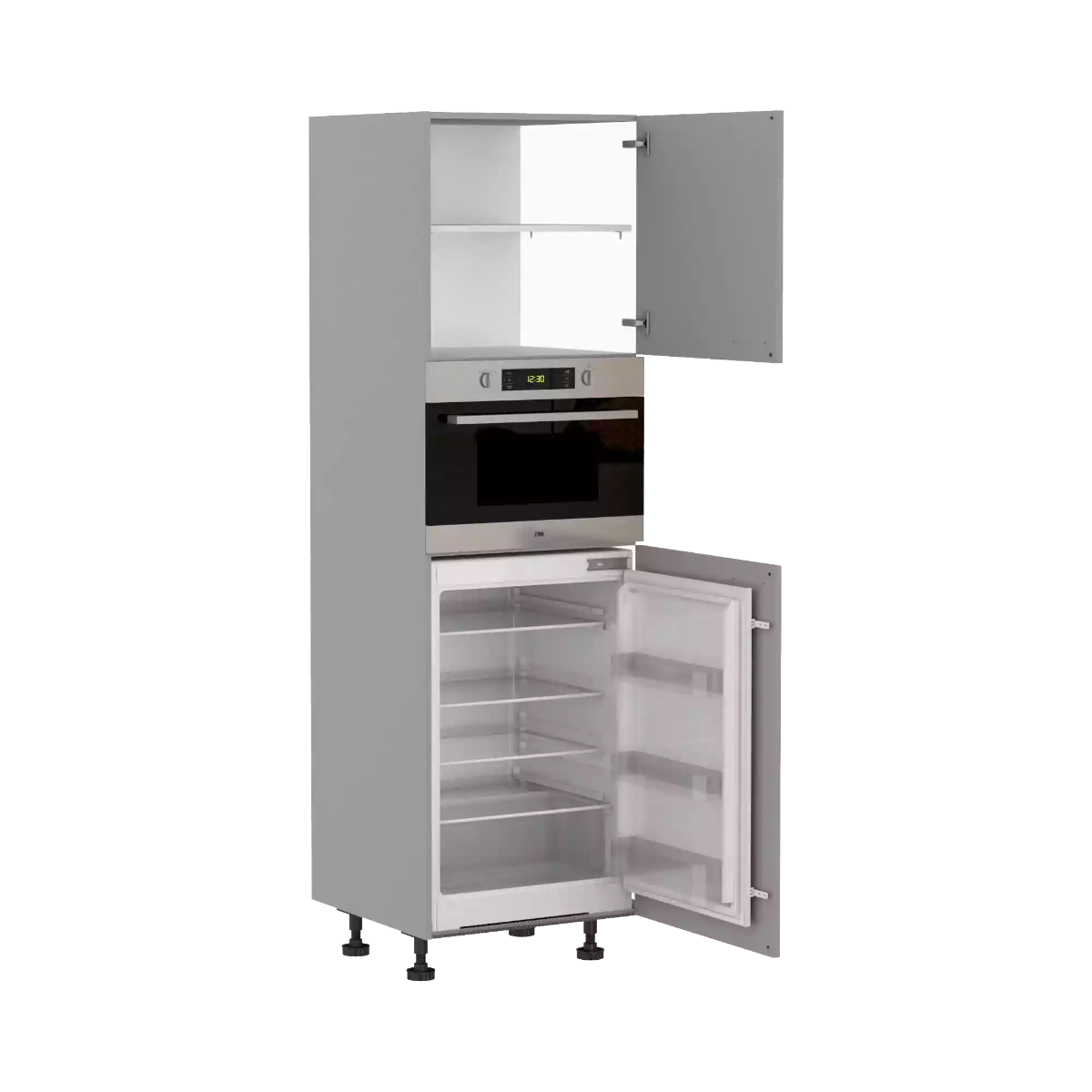 Voordeelset Electrolux koelkast 88 cm en combi met kast 195 cm main product photo