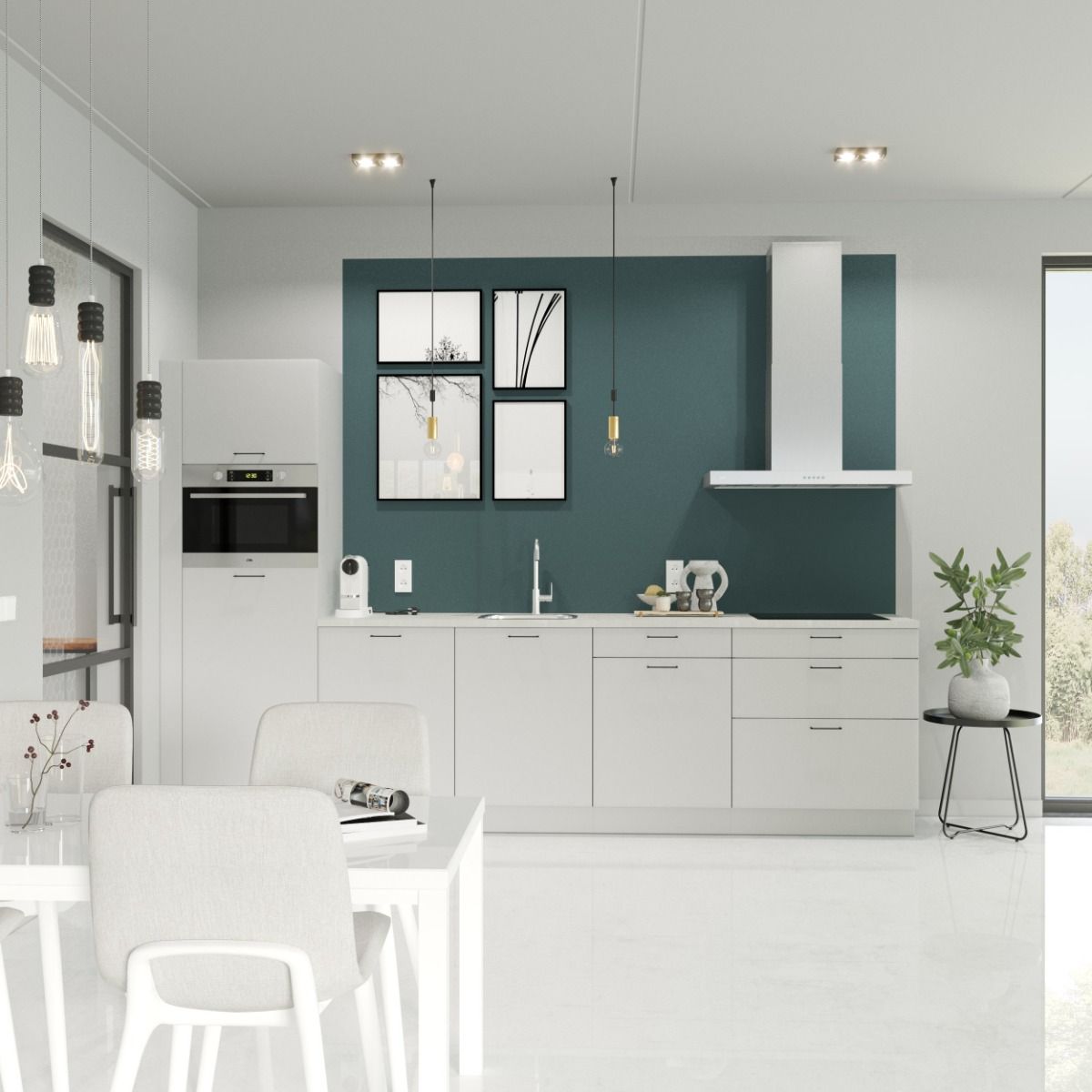Rechte keuken met apparatuur - 330 cm main product photo