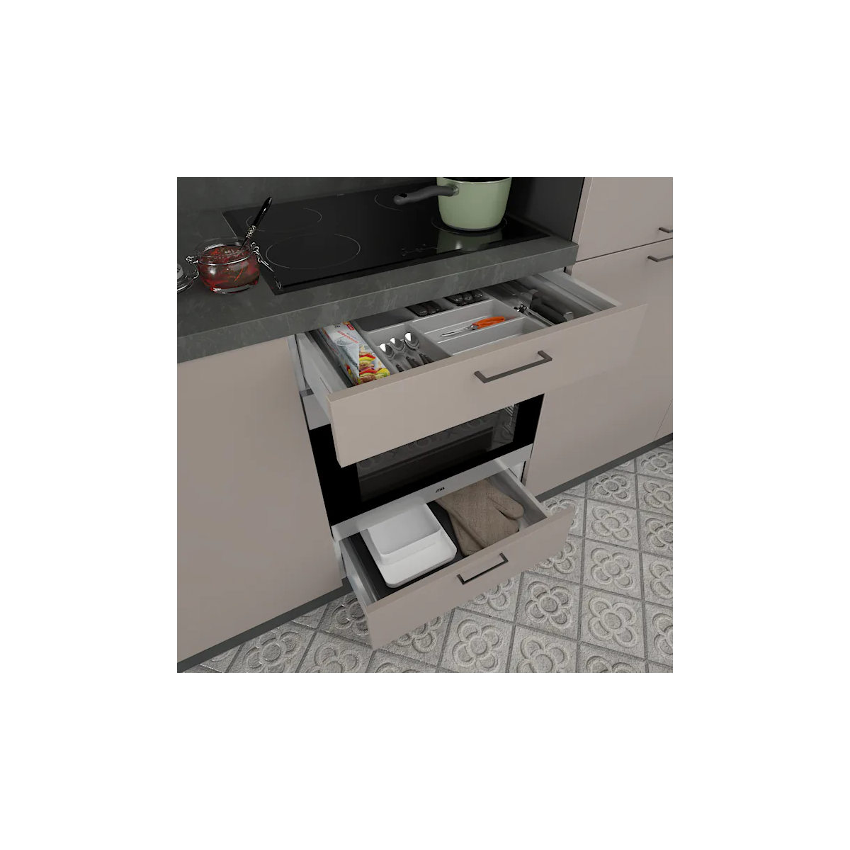 Voordeelset Siemens inductie 1-fase & combi met kast 60 x 78 cm main product photo