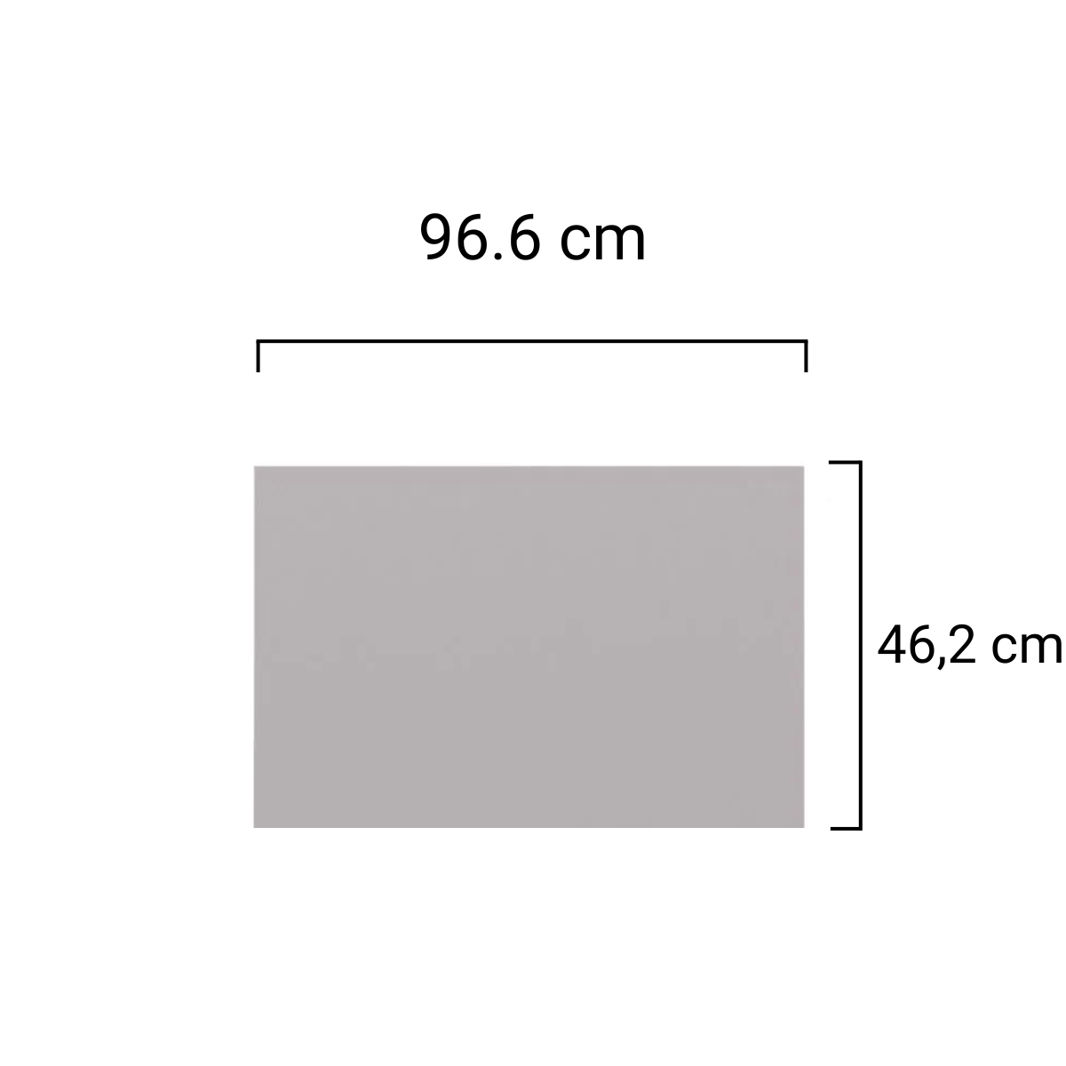 Plank voor onderkast 100 cm - Wit main product photo