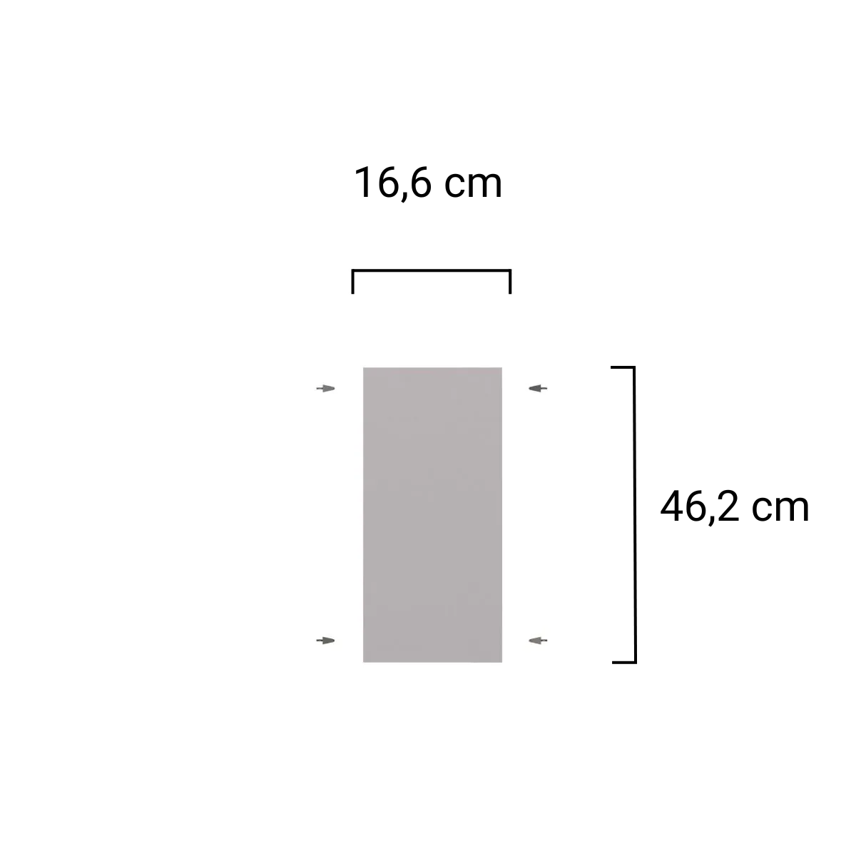 Plank voor onderkast 20 cm - Wit main product photo
