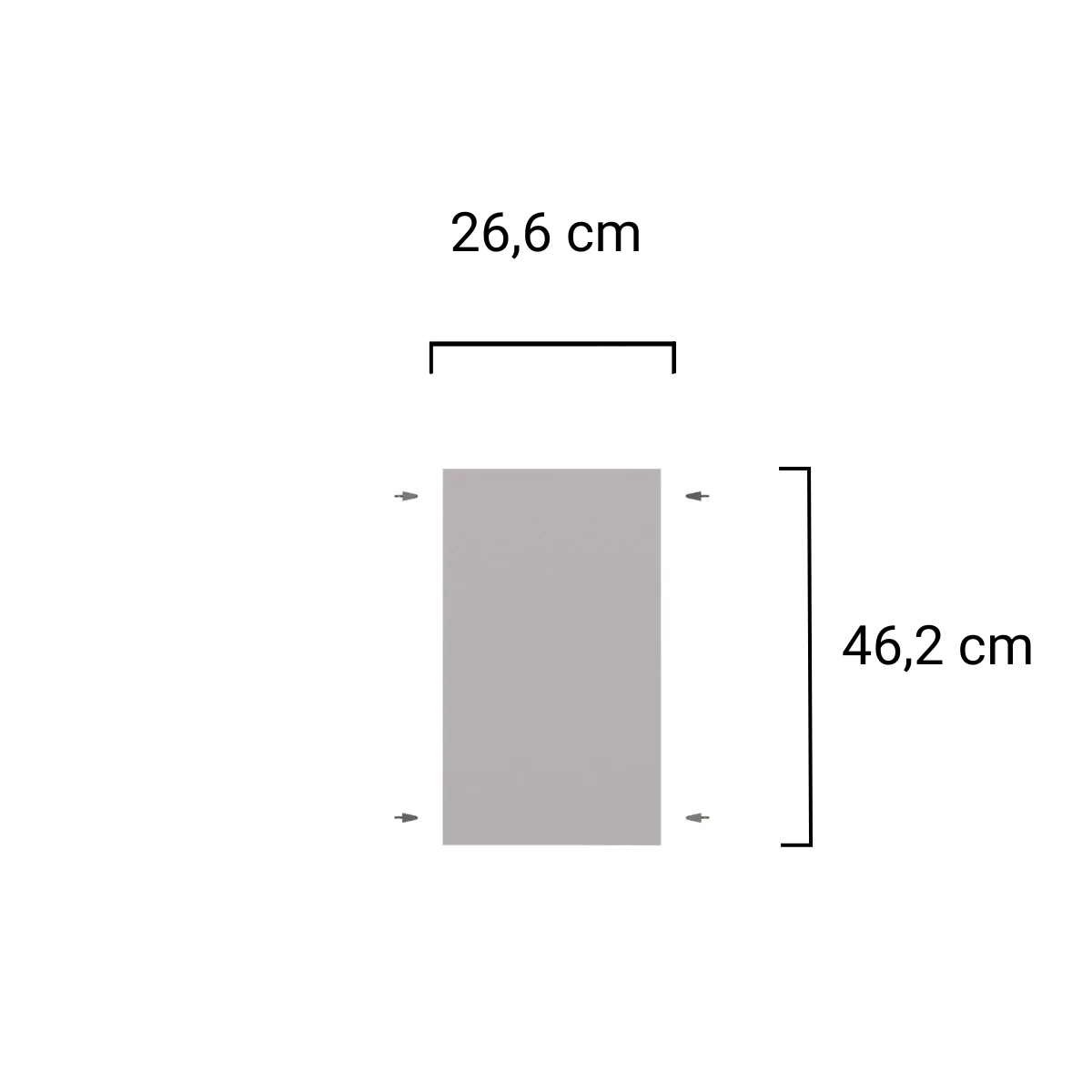 Plank voor onderkast 30 cm - Wit main product photo