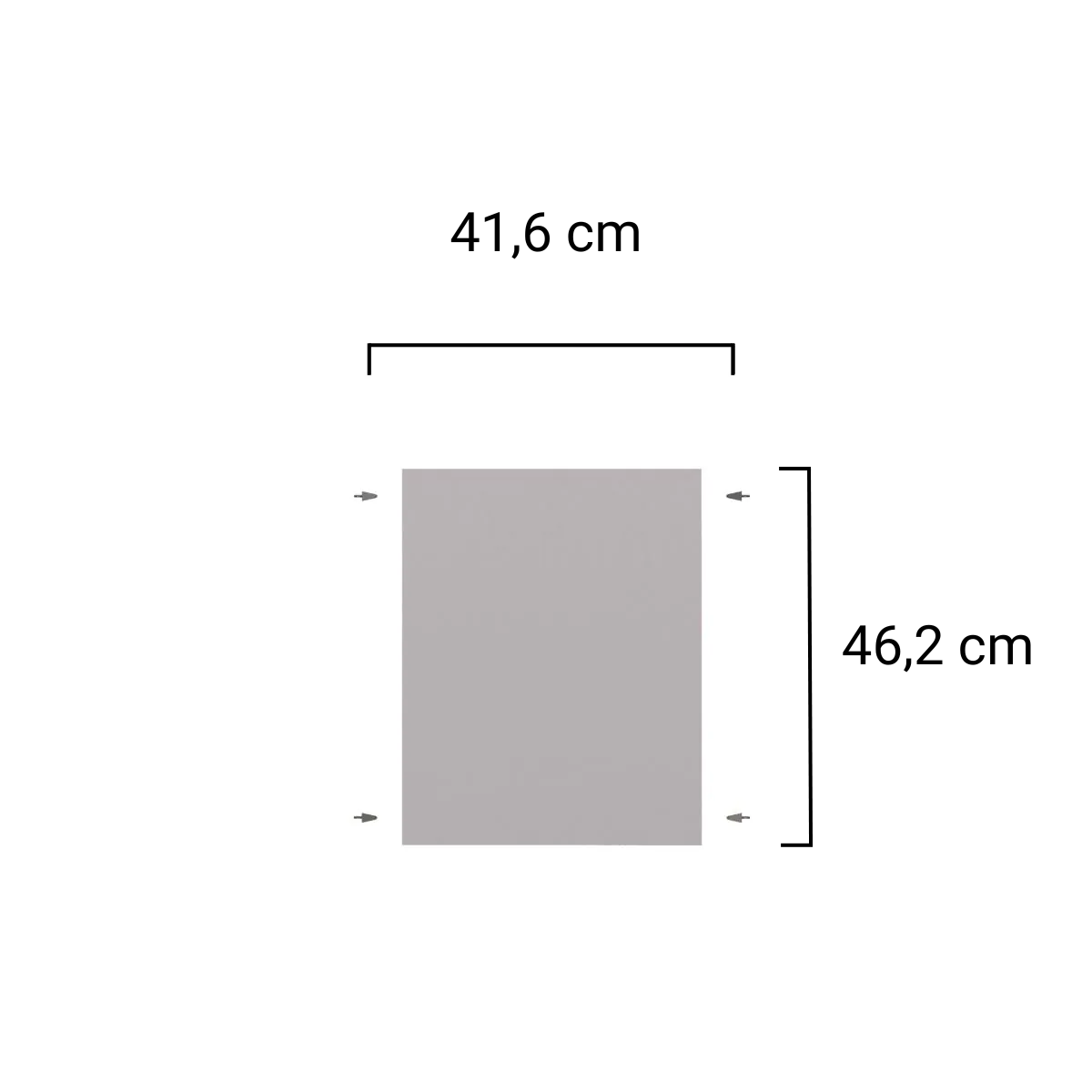 Plank voor onderkast 45 cm - Wit main product photo