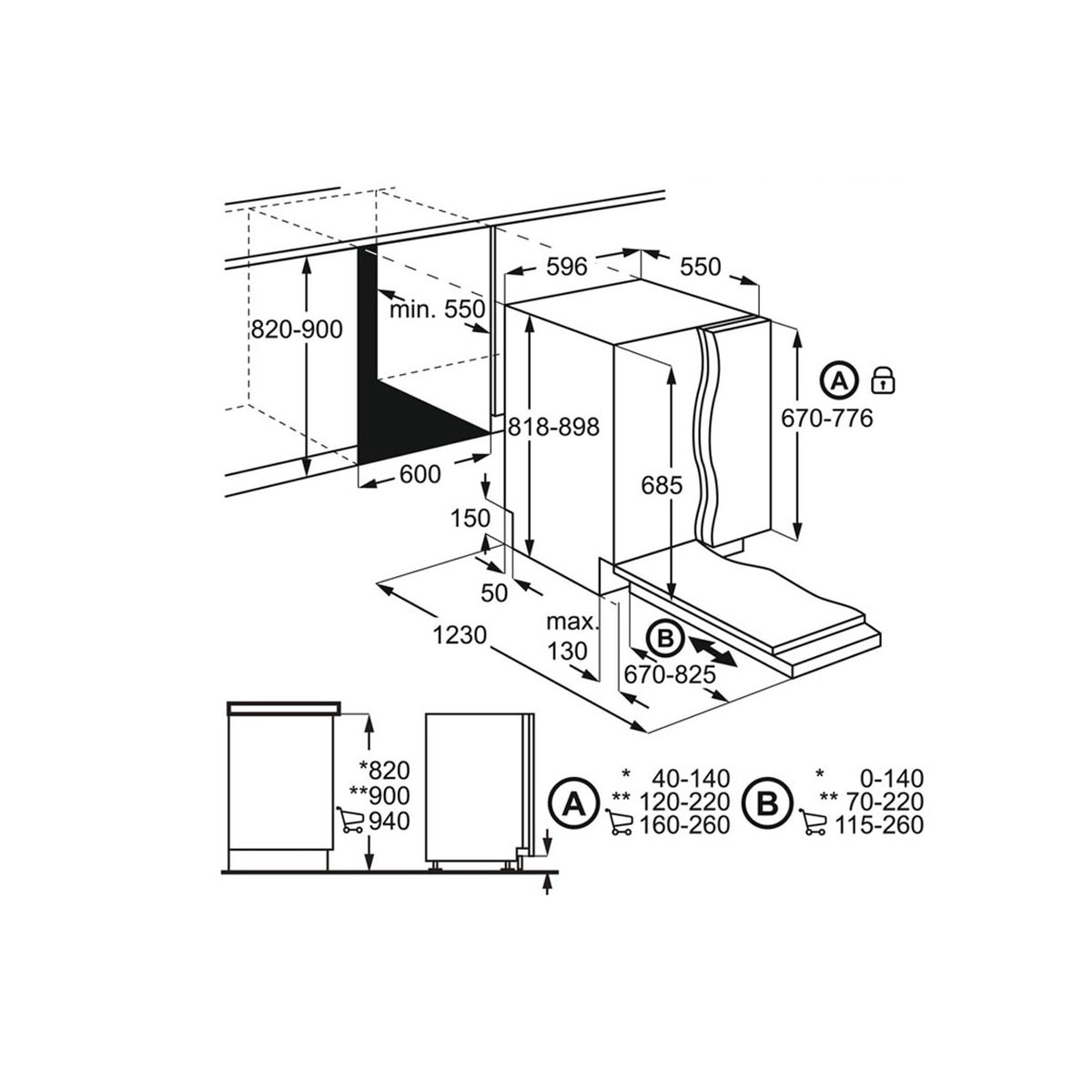 AEG FSB53637P met GRATIS glazenrek "A9SZGB01 main product photo