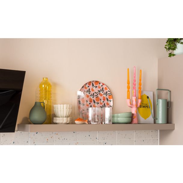 Wandplank op maat 2,5 cm dik x 25 cm diep