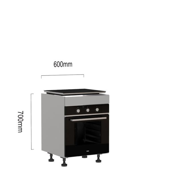 Onderkast met Atag oven en inductie kookplaat 60 cm