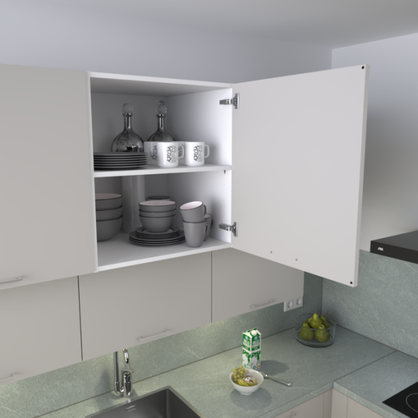 Diepe bovenkast 60 x 52 cm