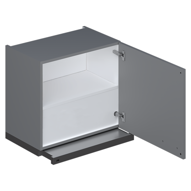 Etna vlakscherm afzuigkap met bovenkast 60 x 52 cm