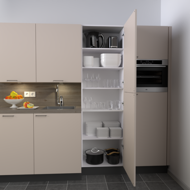 Ondiepe servieskast 60 x 195 cm - 2