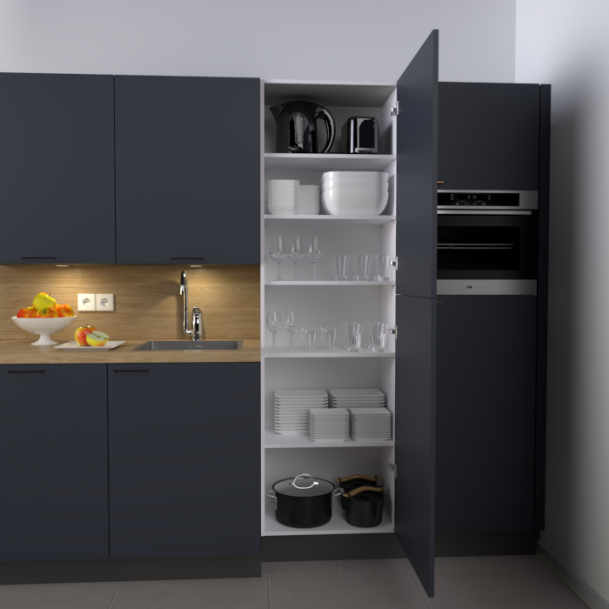 Ondiepe servieskast 60 x 195 cm - 2