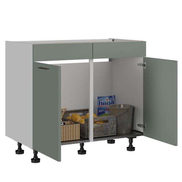 Gootsteenkast met blende 100 cm