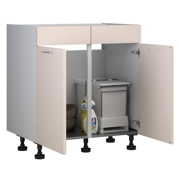 Gootsteenkast met blende 80 cm