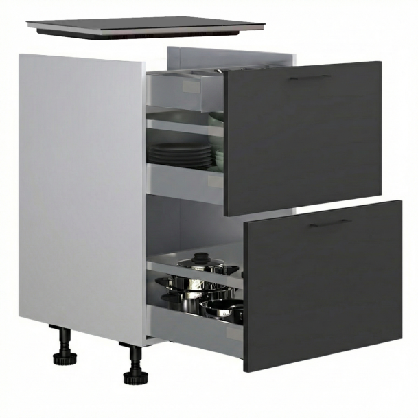 Voordeelset Etna KI1160ZT inductie kookplaat met kast 60 cm met binnenlade