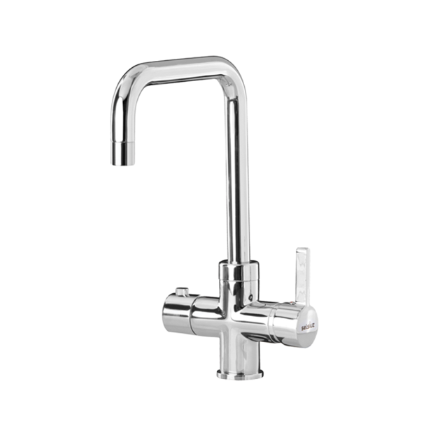 Selsiuz kokendwaterkraan haaks chroom met boiler