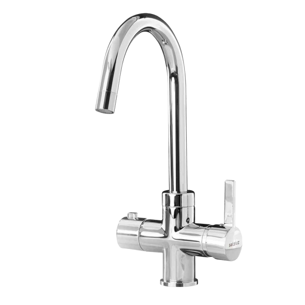 Selsiuz kokendwaterkraan rond chroom met boiler