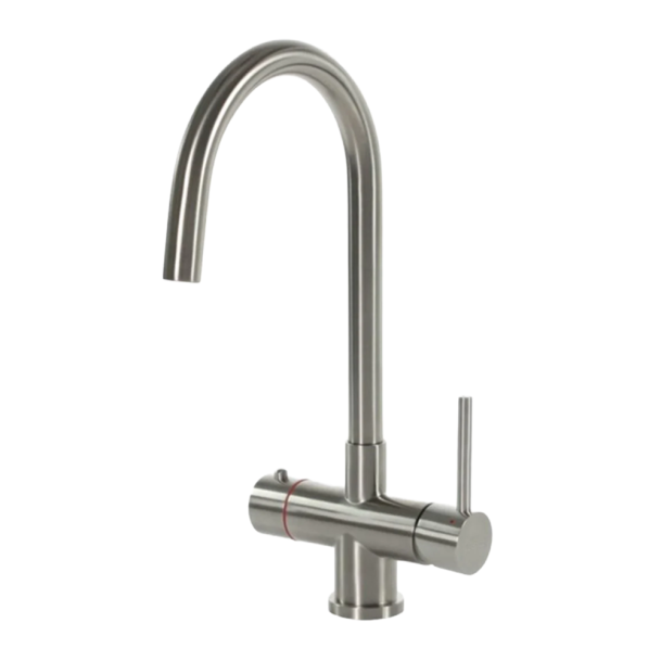 Selsiuz kokendwaterkraan rond RVS met boiler