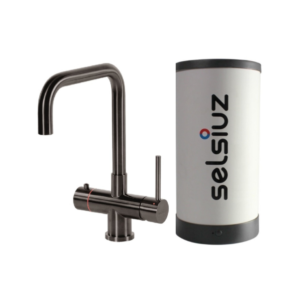 Selsiuz kokendwaterkraan haaks gun metal met boiler