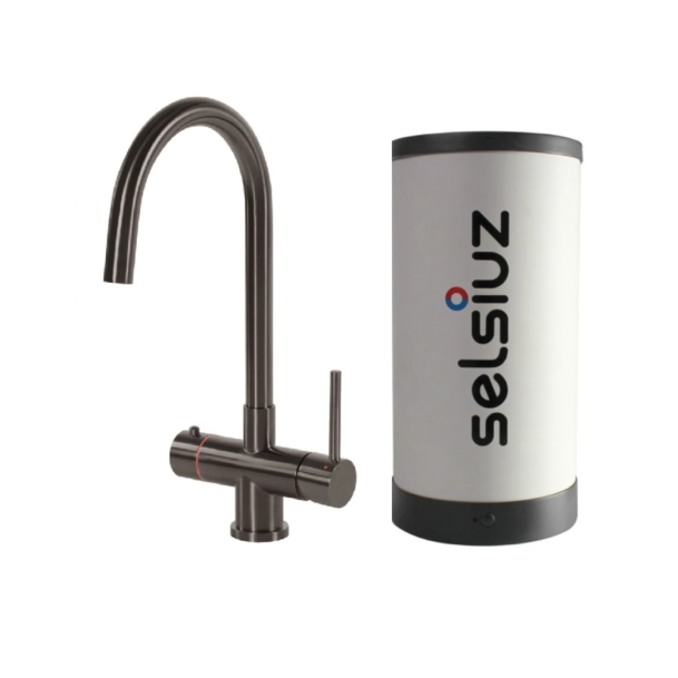 Selsiuz kokendwaterkraan rond gun metal met boiler