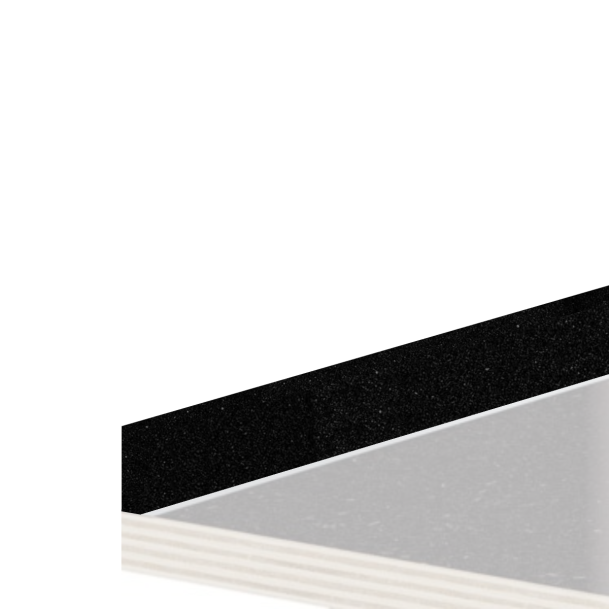 Achterwand tot 135 cm lang en 25 cm hoog