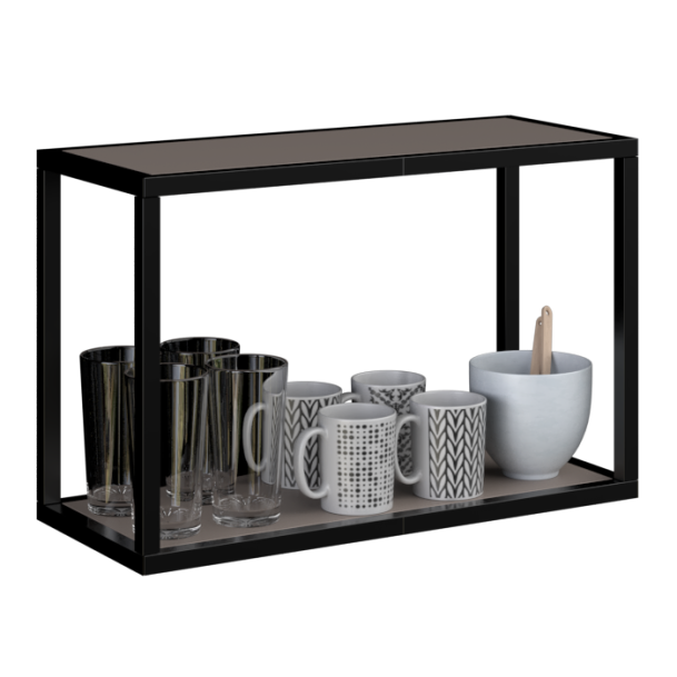 Regaal 25 cm diep x 39 cm hoog - leem