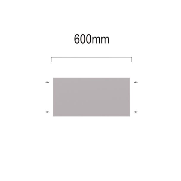 Plank bovenkast wit 60 cm