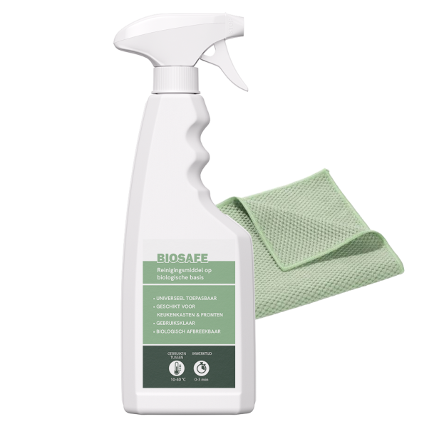 Schoonmaakset voor keukenfronten en kasten