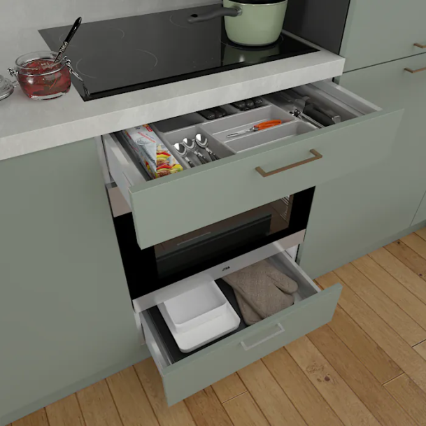 Voordeelset Etna 2-fasen inductie kookplaat en combimagnetron met kast 60 cm