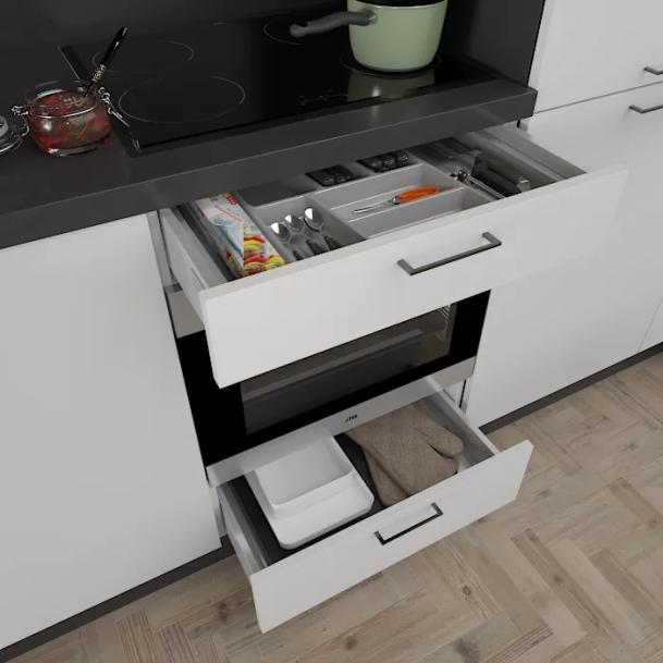 Voordeelset Atag inductie kookplaat en combi met onderkast 60 cm