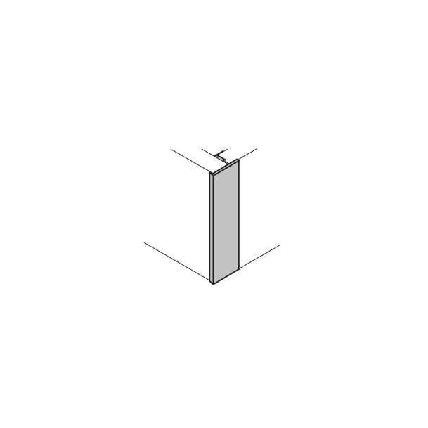 Plinthoekprofiel 50 cm