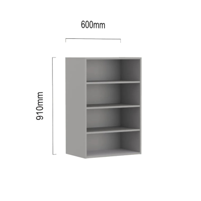 Open bovenkast 60 x 91 cm rompdikte 16 mm