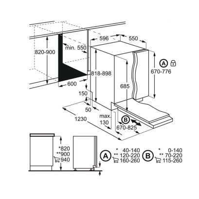 AEG FSB53637P met GRATIS glazenrek &quot;A9SZGB01