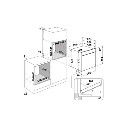 Whirlpool OMK58RU1X met Pyrolyse zelfreiniging