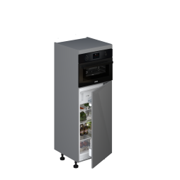 Voordeelset Zanussi koelkast met vriesvak 102cm en combi met kast 156cm